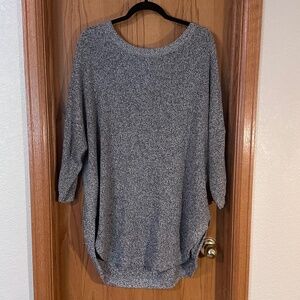 Express Gray Sweater - Crossed Back